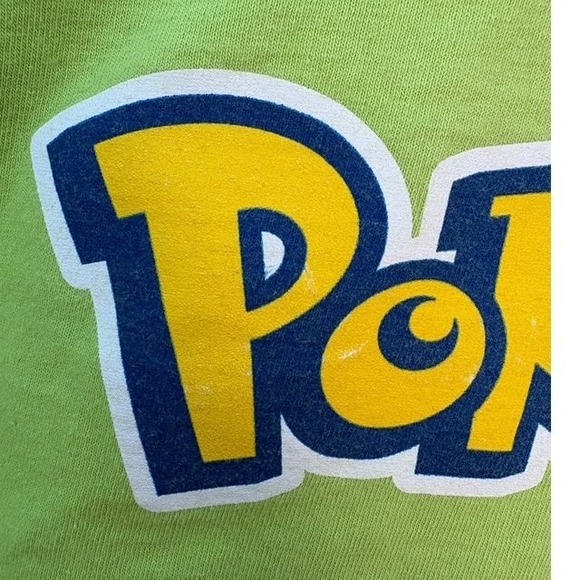 Port & Company Pokémon Volunteer T-Shirt Men's Lime Green 2XL Cotton - Picture 5 of 5